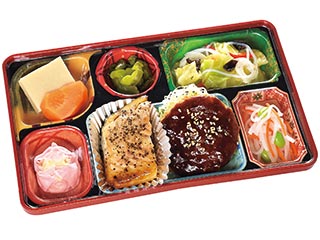 魚の黒胡椒焼き・ソースメンチ