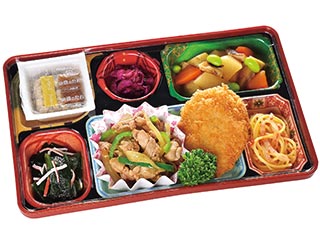 豚肉の生姜焼き・牛肉コロッケ
